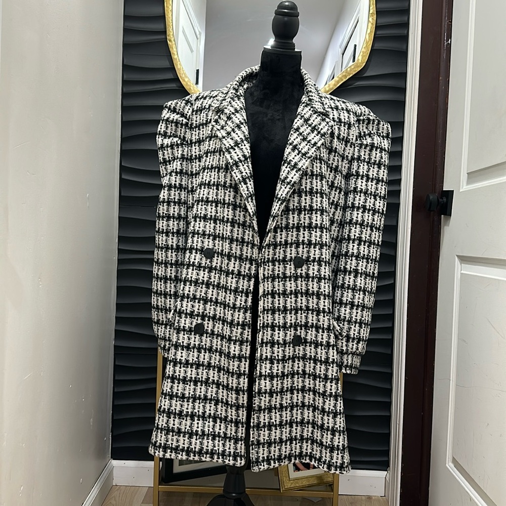 Plus Size Tweed  Blazer / coat